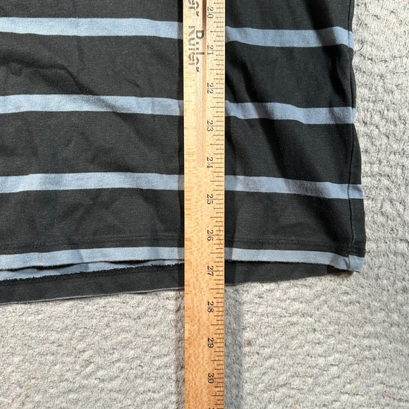Guess Shirt Men Small Los Angeles Striped Black Blue ASAP Witherspoon Logo - Picture 5 of 7